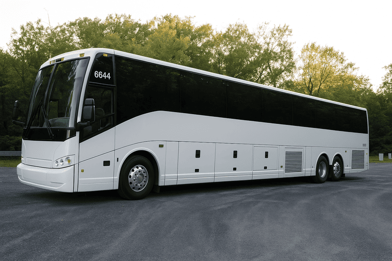 exterior of Victoria Charter Bus coach bus