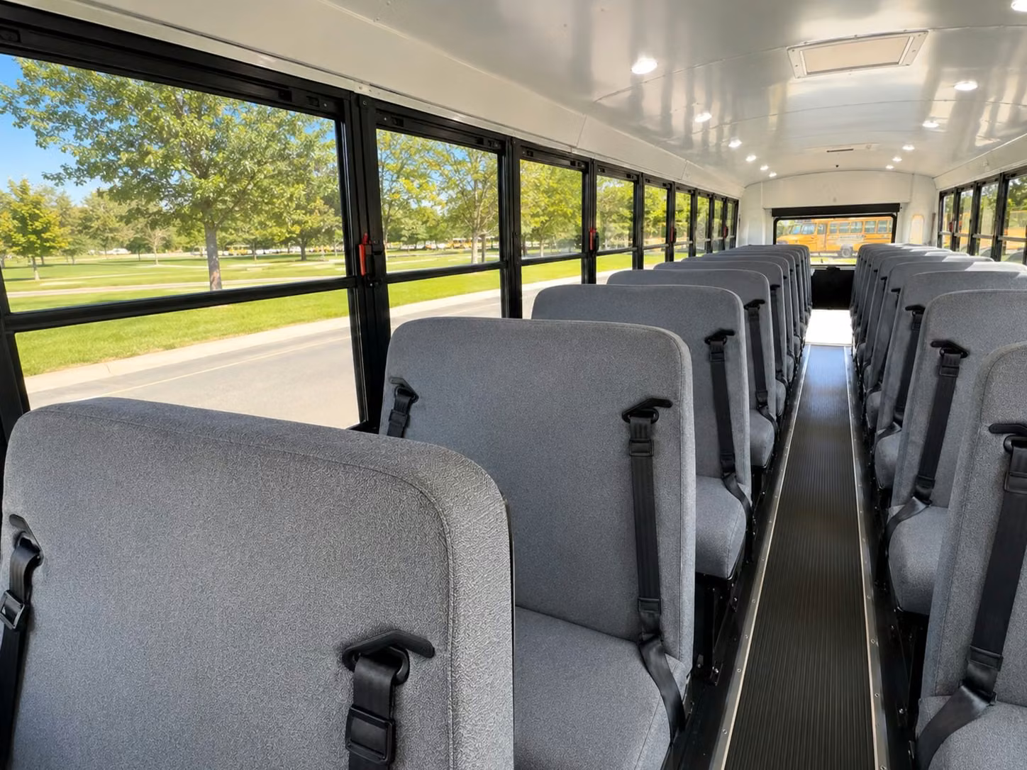 school bus interior